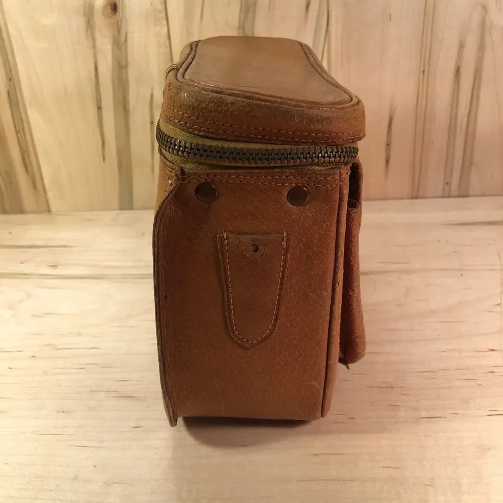 Vintage Craftsman Genuine Pigskin Camera Bag Made in Japan 1950's